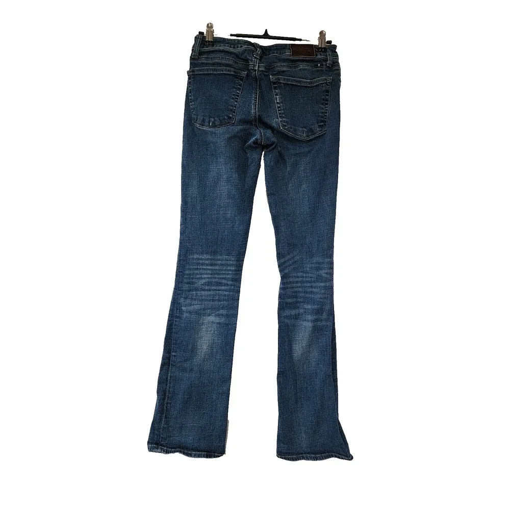 Lucky Brand Women's Size 2/26 Lolita Boot Blue Denim Stretch Comfort Medium Wash